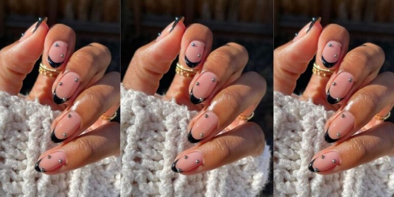 black french tip nails the everygirl 1 1