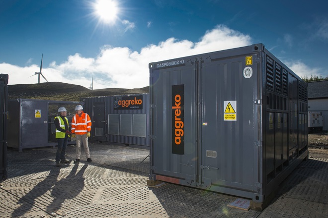 Aggreko site generators 660