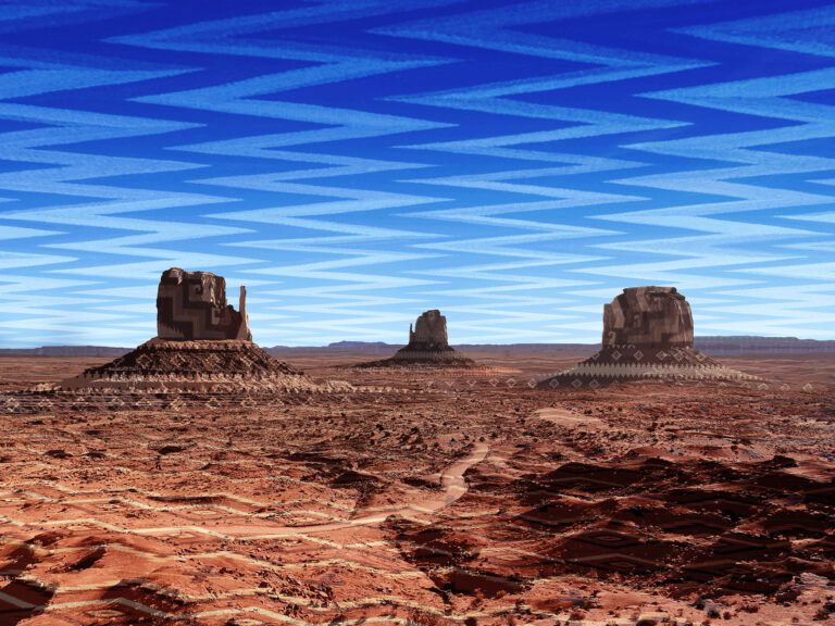 Woven Landscape Monument Valley Flattened