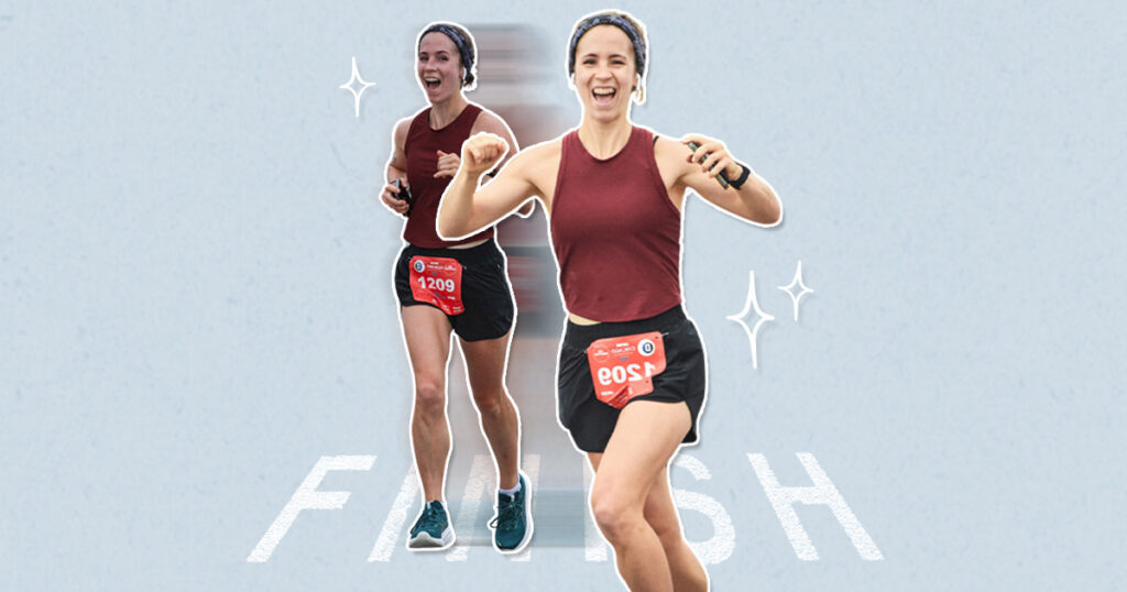 the everygirl social ran my first marathon