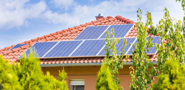 House with solar panels1