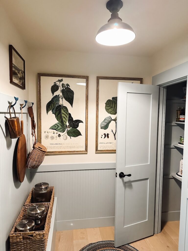 mudroom pantry the inspired room blog reverse trim blue walls